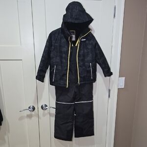 SUNICE Stormpack Winter Jacket And Snow Pants With Suspenders Set